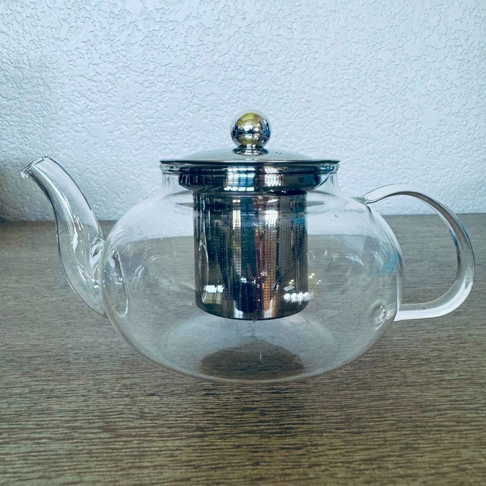 Glass Teapot Metal Tea Diffuser Insert